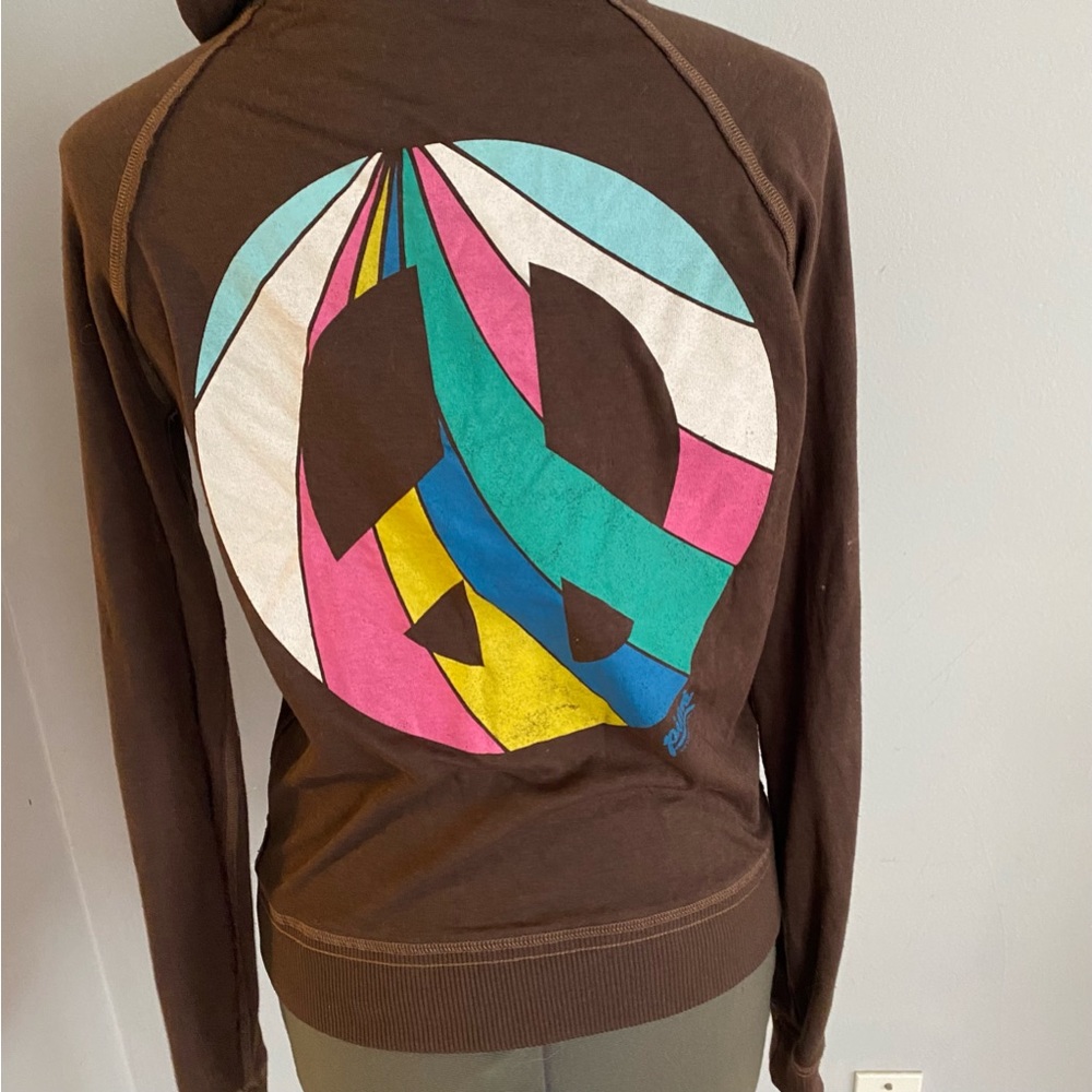 Victoria’s Secret PINK Peace Sign Sweatshirt Zip Up Hoodie